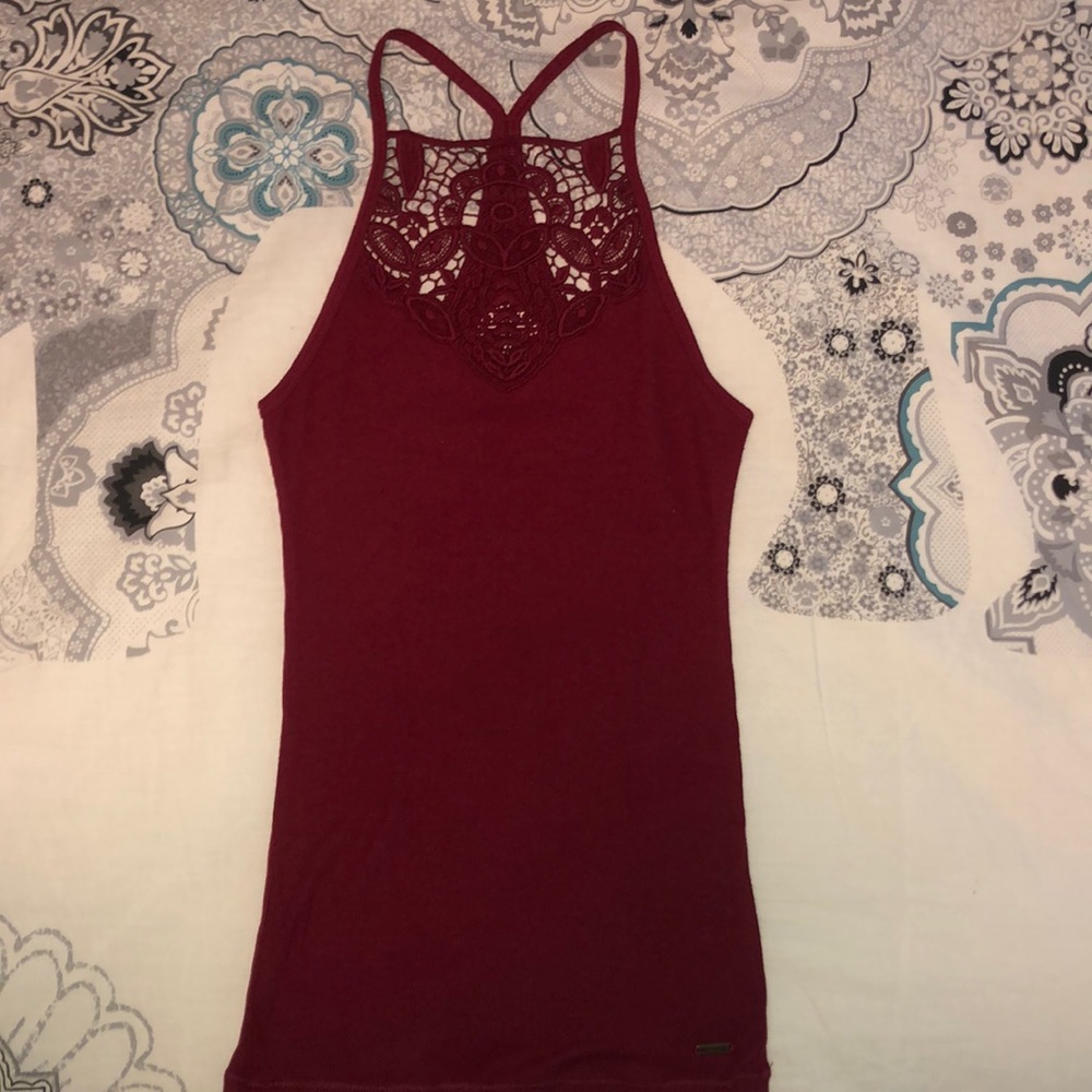 Hollister Maroon Tank